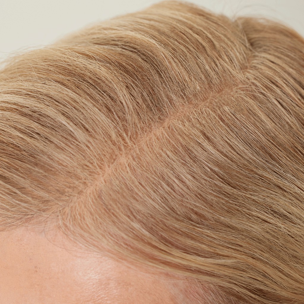 Hair Thickening Fibers after application